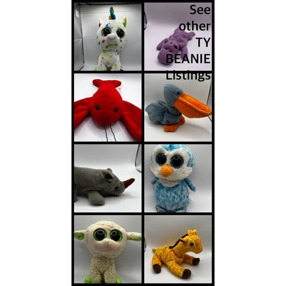 TY Beanie Baby Babies Stuffed Animal Plush Black Poodle GiGi 1998 - Picture 12 of 12